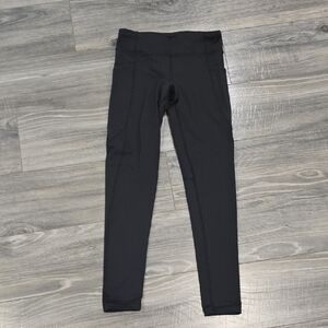 Athleta Black Leggings Moisture-Wicking Full-Length- Textured L/12